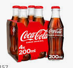 REFRESCO COCA COLA 200 SR  PACK-4